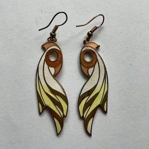 Cloisonné Bird Earrings